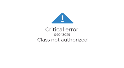 critical error image. not authorized.